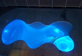 Outdoor Pool at night